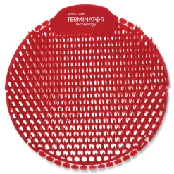 Fresh Products S7-F-005I030M-82-AAA10-00 Slant7 with Terminator Urinal Screen - Forest Scent, Red (5/Box)