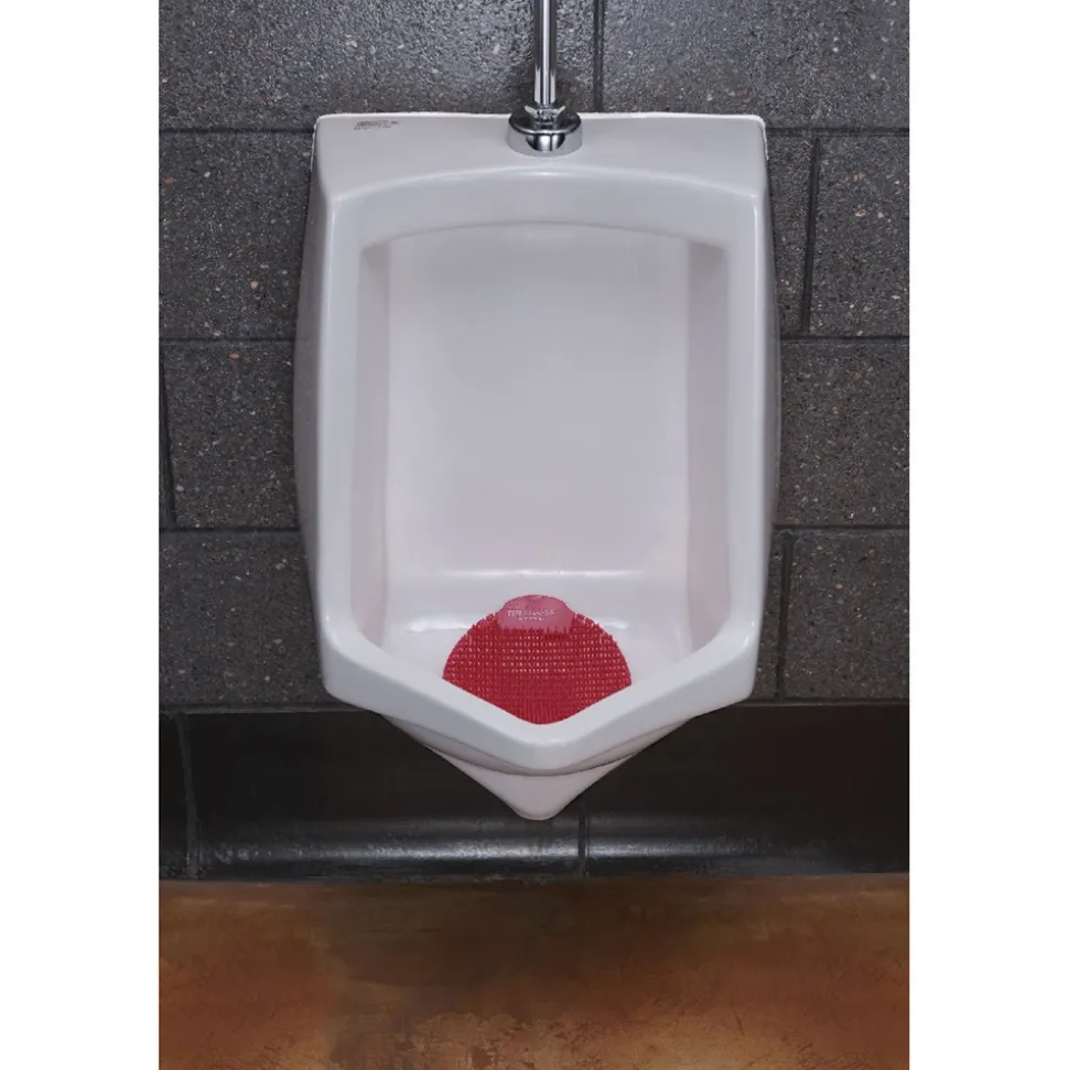 Fresh Products S7-F-005I030M-82-AAA10-00 Slant7 with Terminator Urinal Screen - Forest Scent, Red (30/Carton)