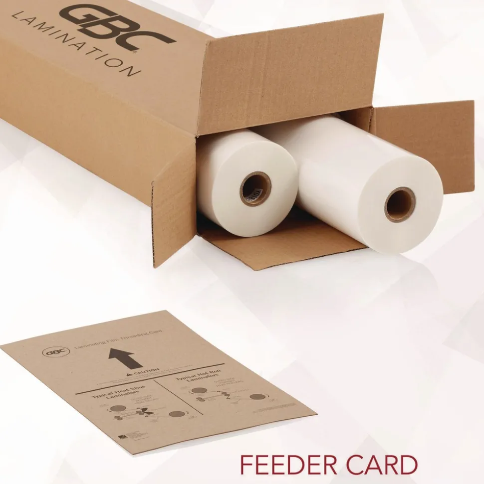 GBC EZload Nap I 1.5 mil 27 in. x 500 ft. Roll Film - Gloss Clear (2/Box)