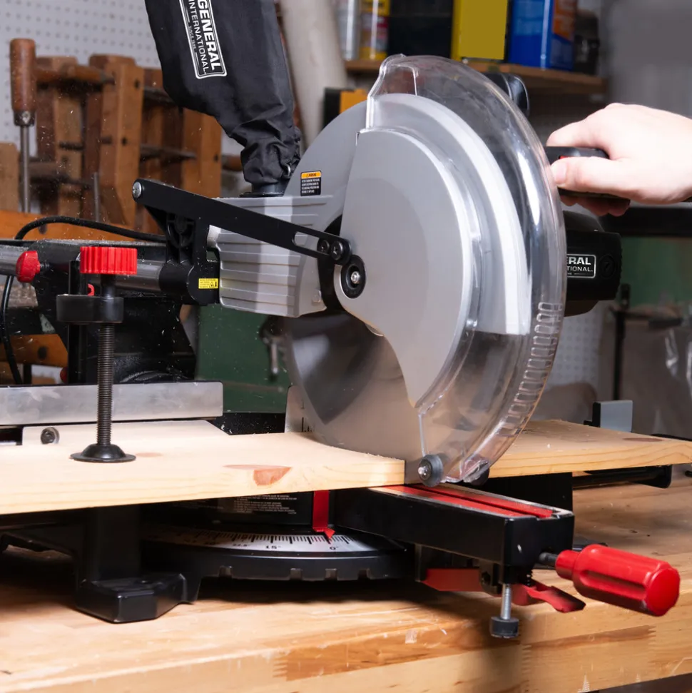 General International 15 Amp Sliding Compound 12 in. Electric Miter Saw