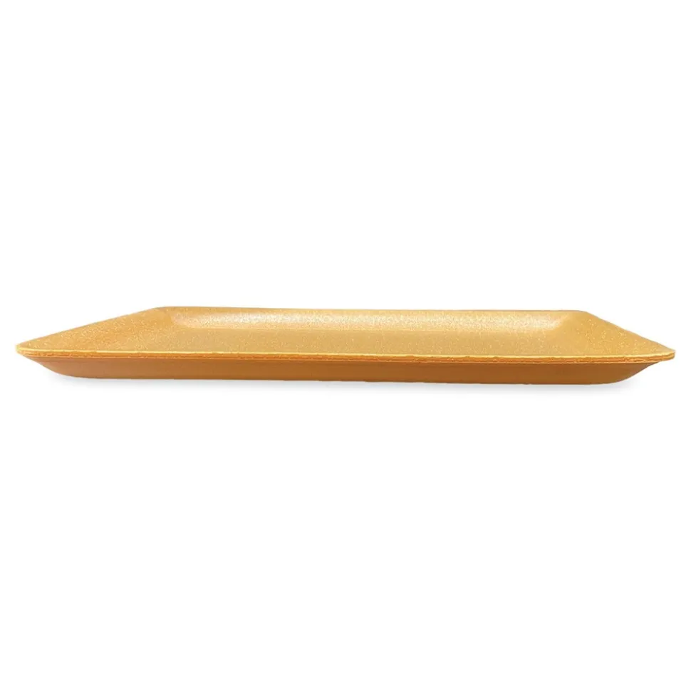 GEN 12.25 in. x 9.25 in. x 0.62 in. #9P Meat Trays - Yellow (200/Carton)