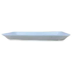 GEN 15PWH 14.44 in. x 7.88 in. x 1.37 in. #15P Meat Trays - White (200/Carton)