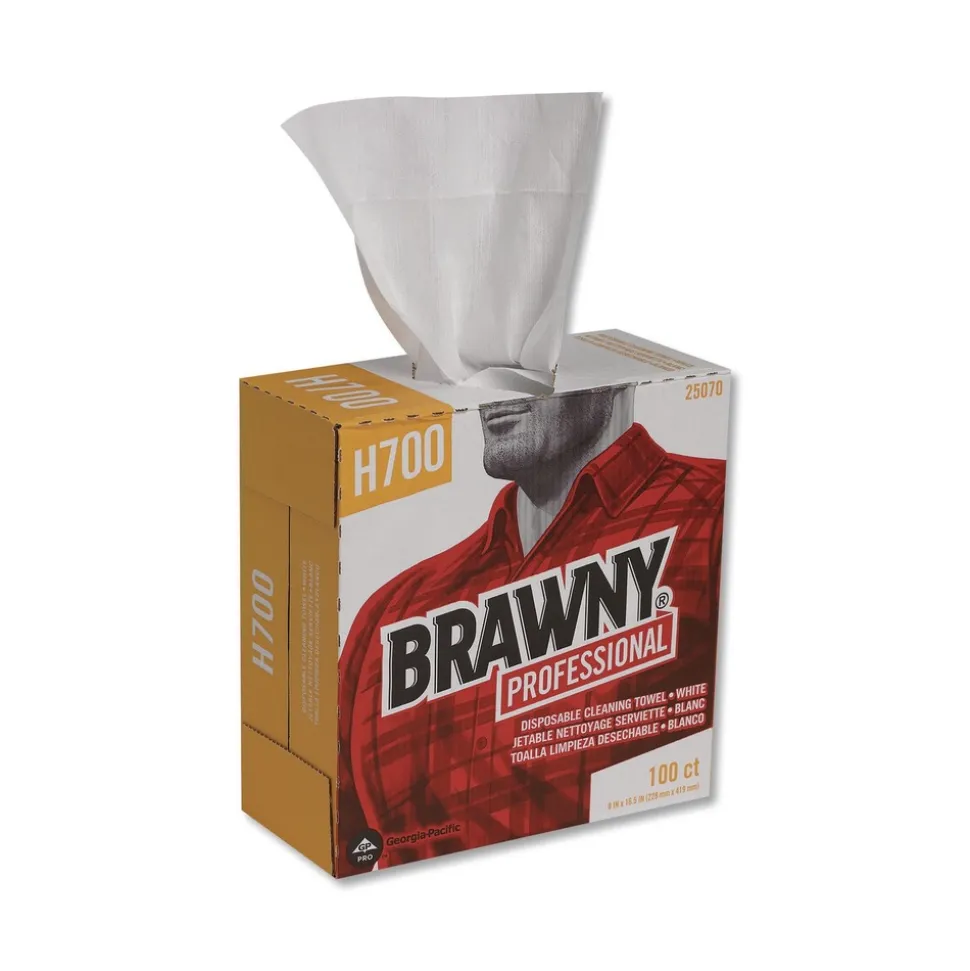 Georgia-Pacific 9.1 in. x 16.5 in. Medium Weight HEF Shop Towels (100/Box)
