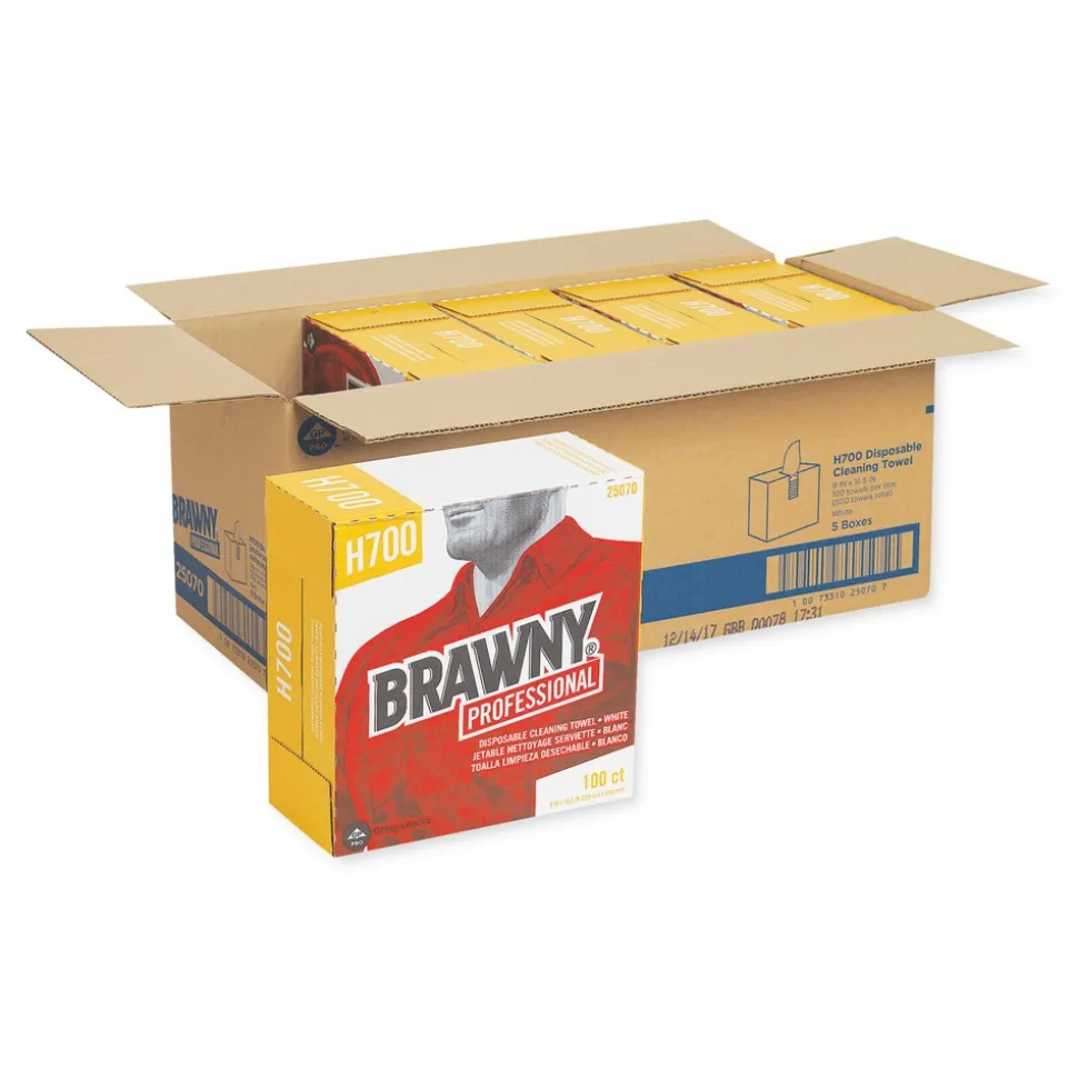 Georgia-Pacific 9.1 in. x 16.5 in. Medium Weight HEF Shop Towels (500/Carton)