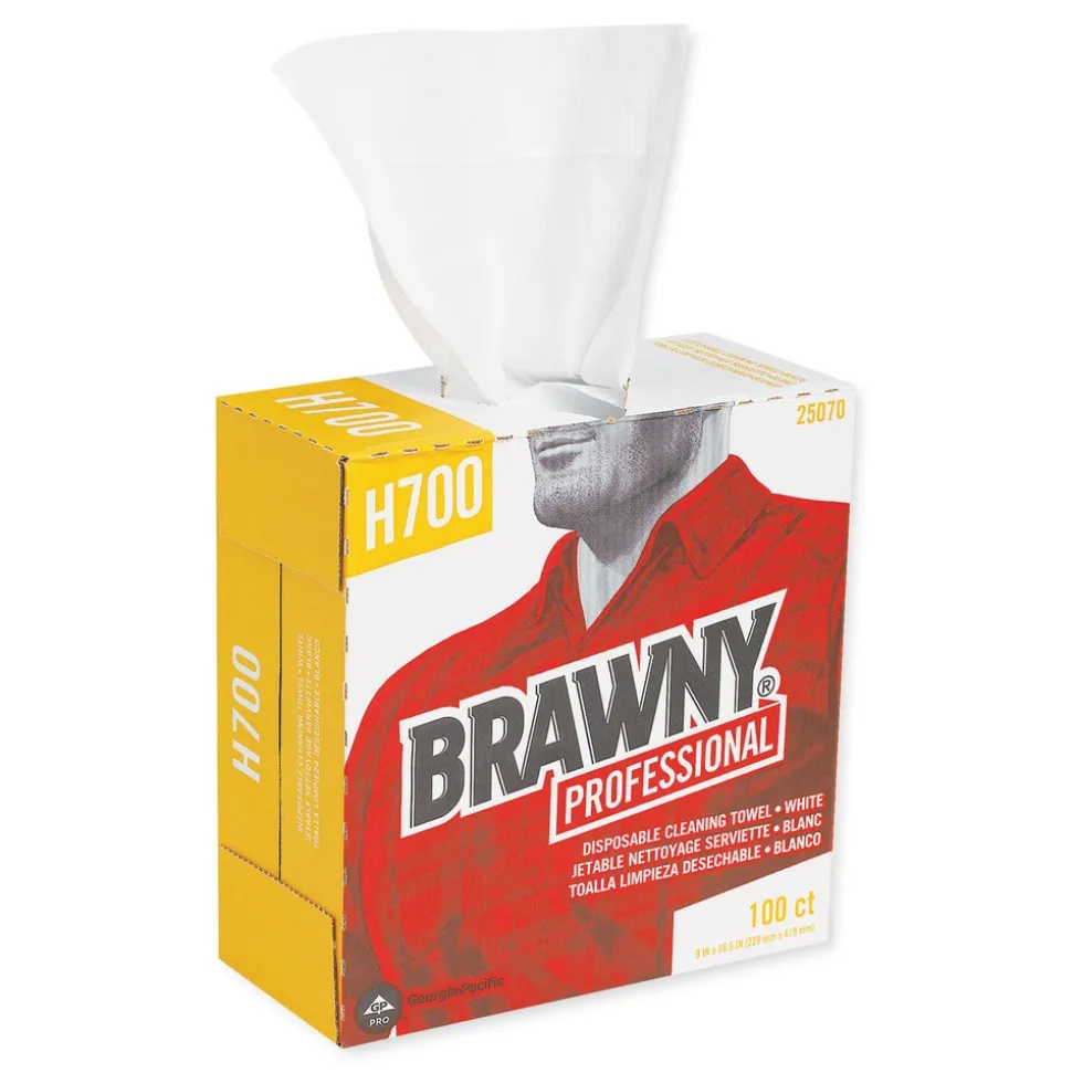 Georgia-Pacific 9.1 in. x 16.5 in. Medium Weight HEF Shop Towels (500/Carton)