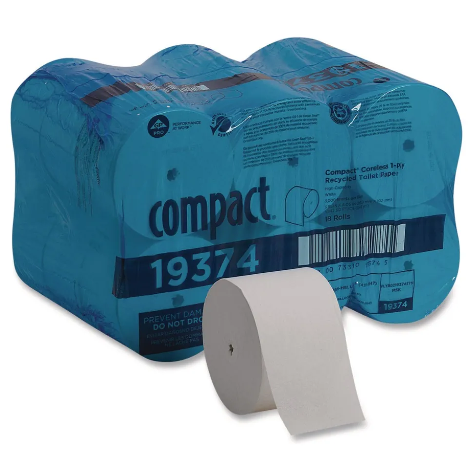 Georgia Pacific Professional Septic Safe Compact Coreless 1 Ply Bath Tissue - White (18/Carton)