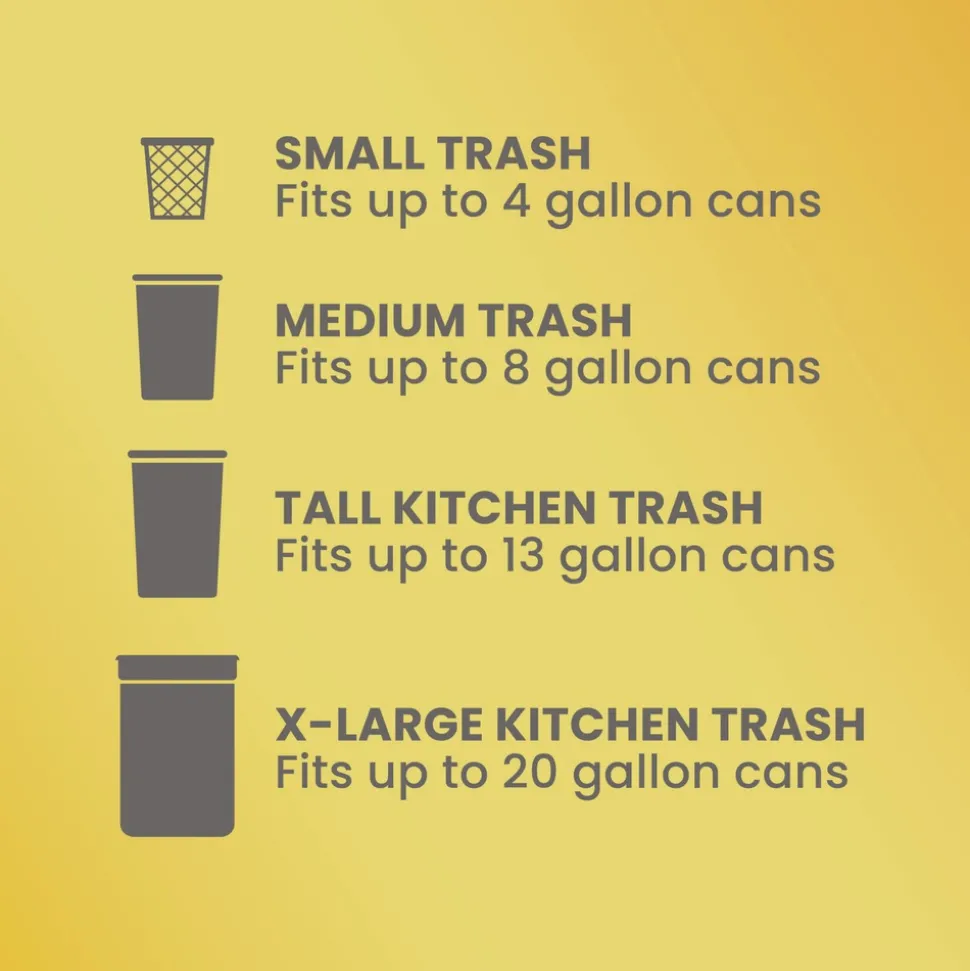Glad ForceFlex 24 in. x 27.38 in. 13-Gallon Kitchen Drawstring Trash Bags - Gain Fresh Clean Scent White (80/Box)