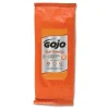 GOJO Industries 7.75 in. x 11 in. 2-Ply FAST TOWELS Hand Cleaning Towels - Fresh Citrus, Blue (6 Packs/Carton)