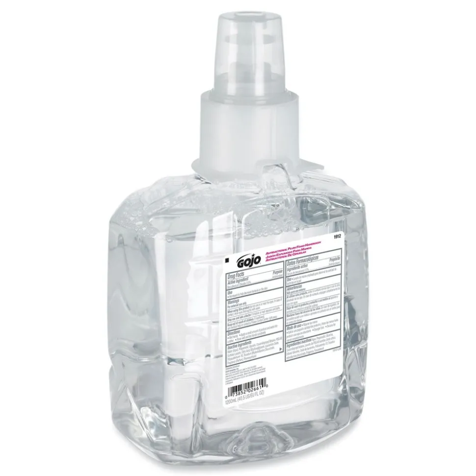 GOJO Industries 1200 ml Antibacterial Foam Handwash Refill for LTX-12 Dispenser - Plum Scent (2/Carton)