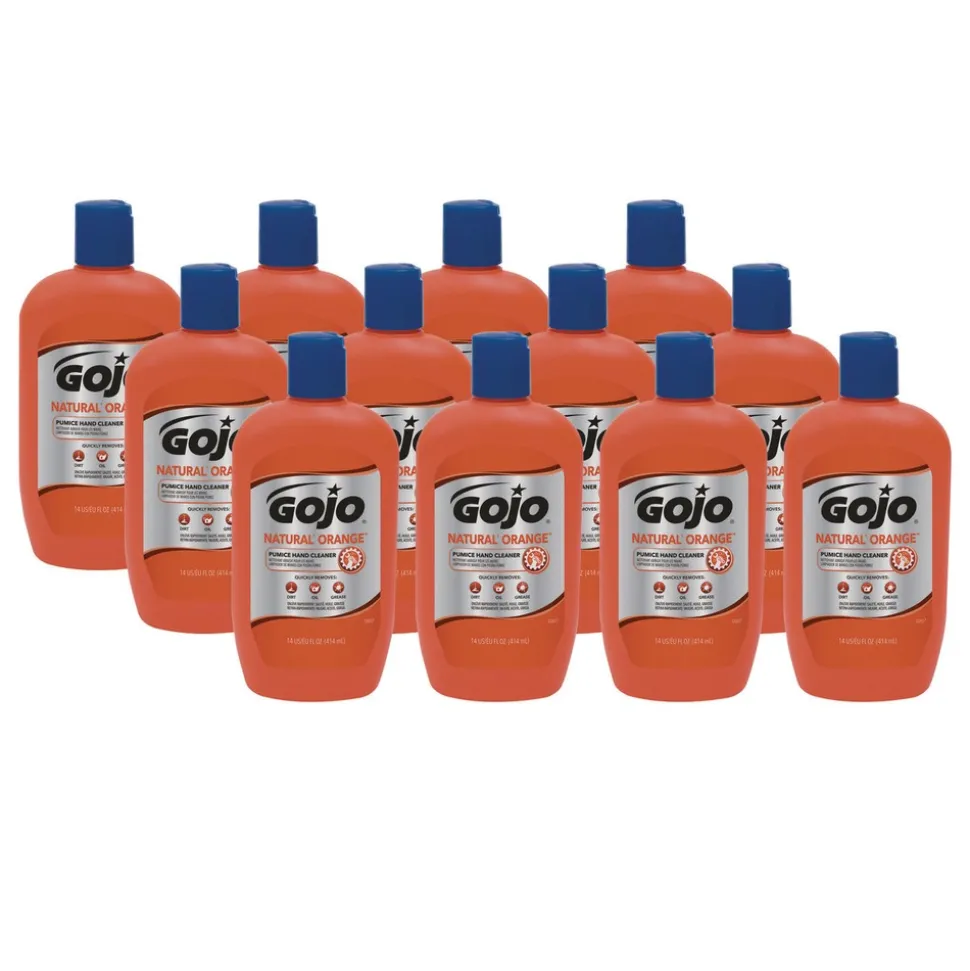GOJO Industries Natural Orange 14 oz. Pumice Hand Cleaner - Citrus (12/Carton)