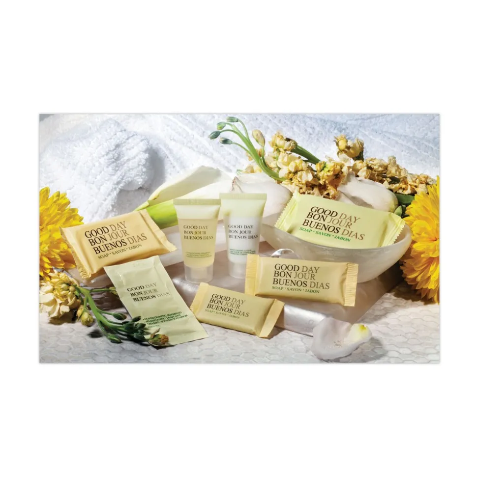 Good Day No. 1-1/2 Unwrapped Amenity Bar Soap with PCMX - Fresh Scent (500/Carton)