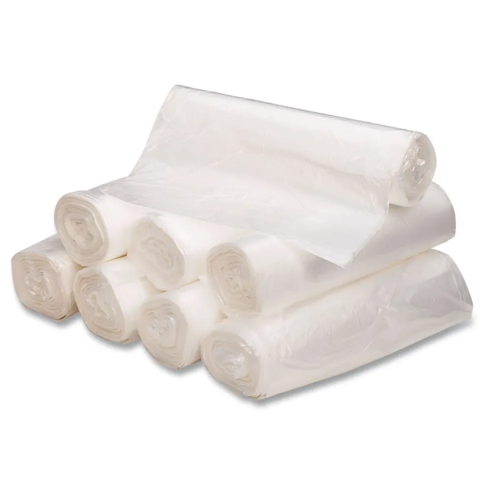 Good 'n Tuff 43 in. x 46 in. 56-Gallon 14 mic. Waste Can Liners - Natural (200/Carton)
