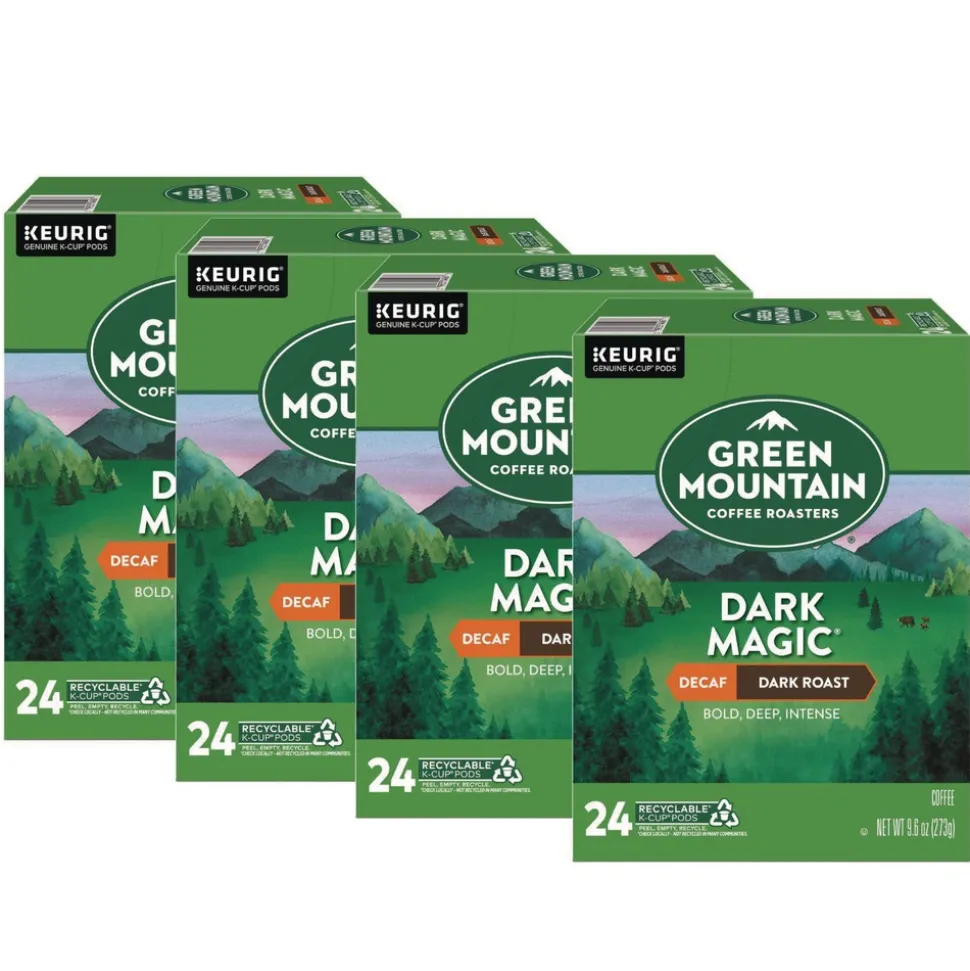 Green Mountain Coffee 5000378924 Coffee K-Cups - Dark Magic Decaf Extra Bold (96/Carton)
