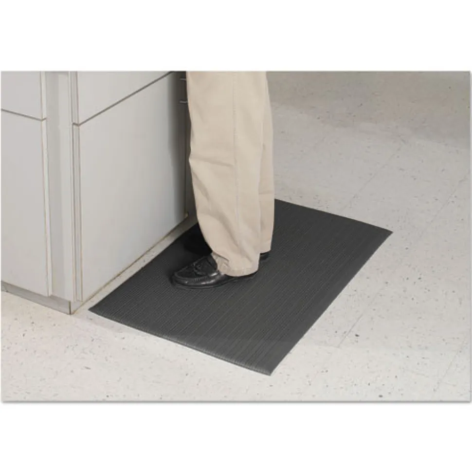 Guardian 24 x 36 Air Step Antifatigue Polypropylene Mat - Black