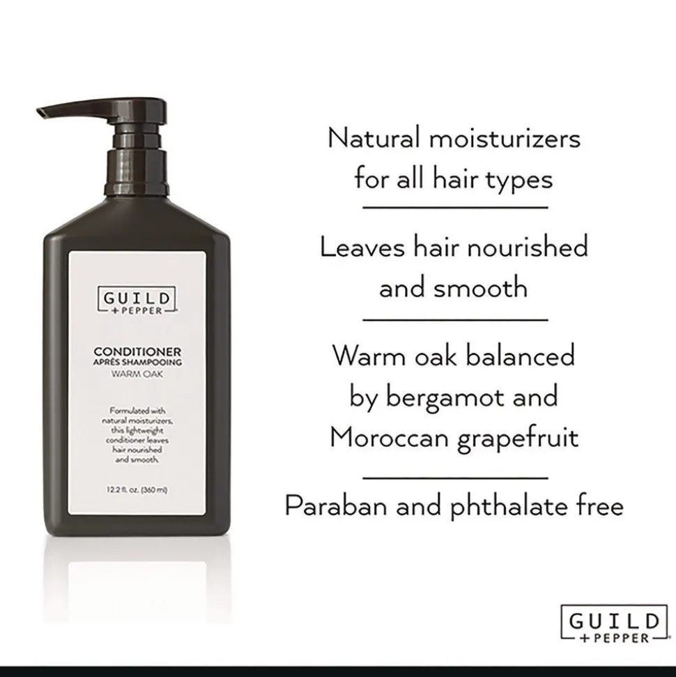 Guild+Pepper 12.2 oz Conditioner - Warm Oak Scent (12/Carton)