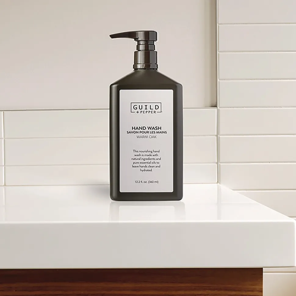 Guild+Pepper 12.2 oz Hand Wash - Warm Oak Scent (12/Carton)