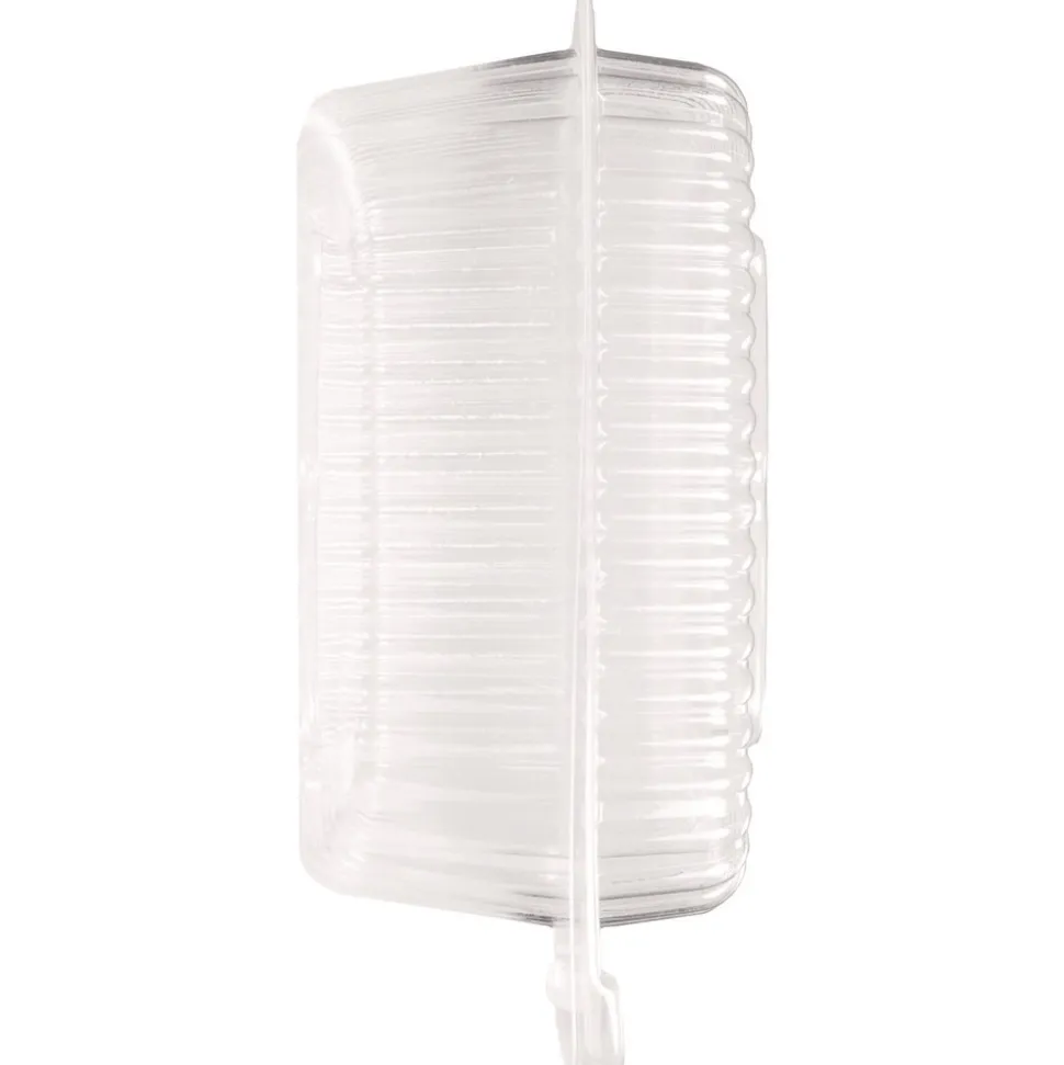 Handi-Foil HFA 6091S-250 8 in. x 3 in. x 8.87 in. 46 oz. Handi-Lock Plastic Food Container - Clear (250/Carton)