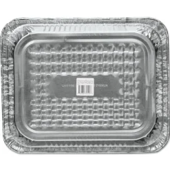 Handi-Foil 10.38 x 12.75 Half-Size Deep Aluminum Steam Table Pans (100/Carton)