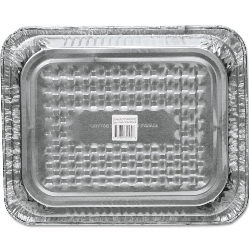 Handi-Foil 10.38 x 12.75 Half-Size Deep Aluminum Steam Table Pans (100/Carton)