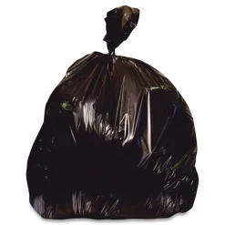 Heritage 40 in. x 46 in. 45 gal. 0.7 mil. Linear Low-Density Can Liners - Black (250/Carton)