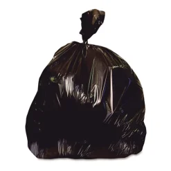 Heritage Low Density 45 Gallon 40 in. x 46 in. Repro Can Liners - Black (5 Rolls/Carton)