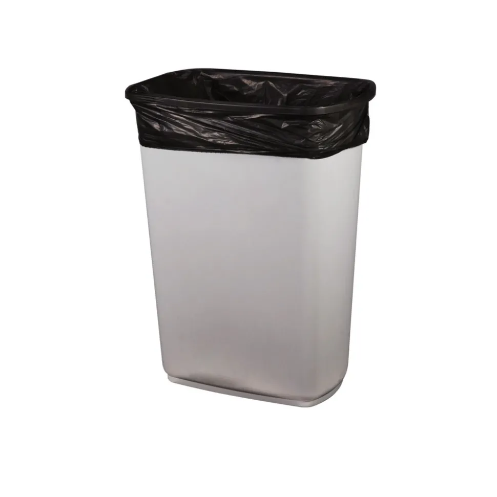 Heritage Low Density 45 Gallon 40 in. x 46 in. Repro Can Liners - Black (5 Rolls/Carton)