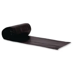 Heritage Low Density 56 Gallon 1.5 mil 43 in. x 47 in. Can Liners - Black (100/Carton)