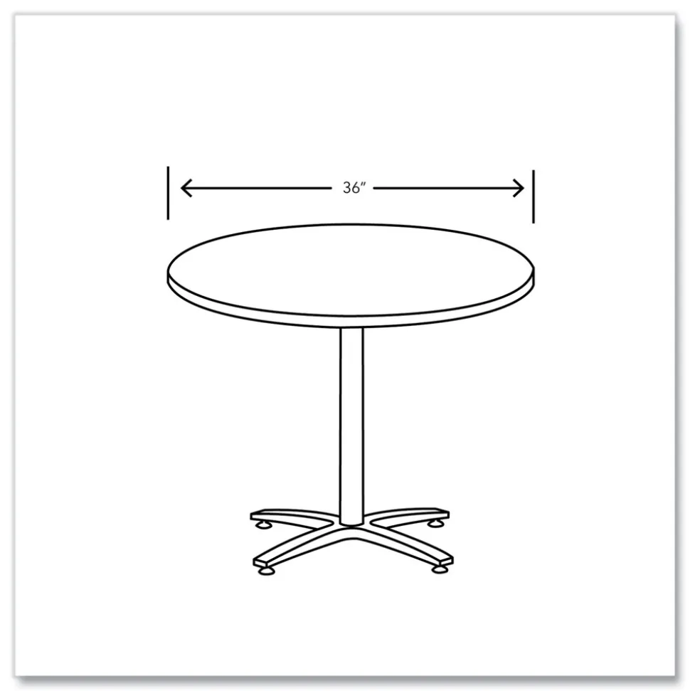 HON 36 in. Diameter Between Round Table Top - Silver Mesh