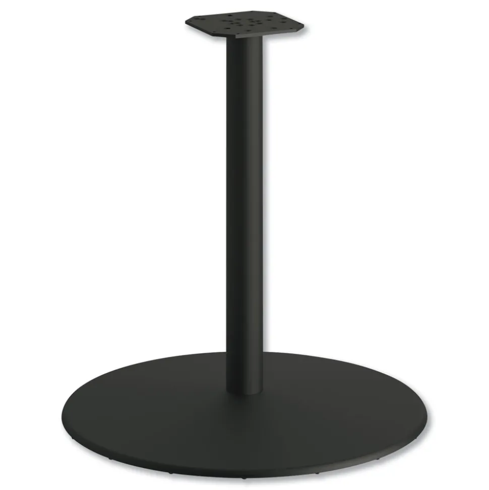 HON 29 in. High Between Round Disc Base for 30 in. Table Tops - Black Mica