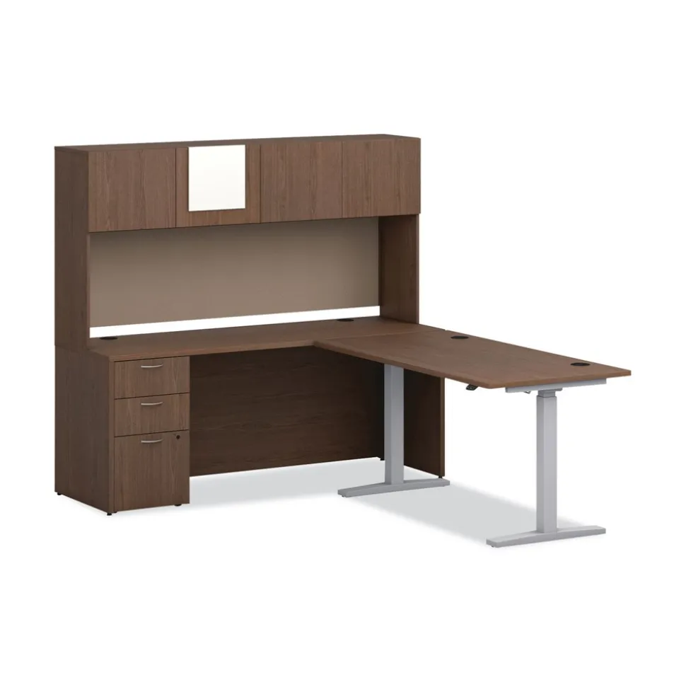 HON 17.86 in. x 14.82 in. Mod Laminate Doors for 72 in. Mod Desk Hutch - Sepia Walnut (2/Carton)