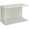 HON 38000 Series 31.75 in. x 53.19 in. x 3.75 in. Left Return Shell - Silver Mesh/Light Gray