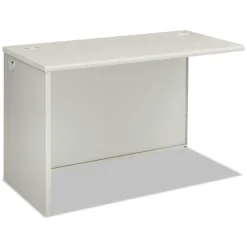 HON 38000 Series 31.75 in. x 53.19 in. x 3.75 in. Left Return Shell - Silver Mesh/Light Gray