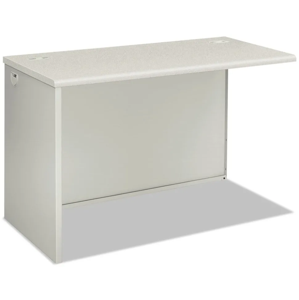 HON 38000 Series 31.75 in. x 53.19 in. x 3.75 in. Left Return Shell - Silver Mesh/Light Gray