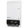 HOSPECO Evogen 14 in. x 7.75 in. x 26.25 in. Metal Feminine Hygiene Dispenser - White/Black