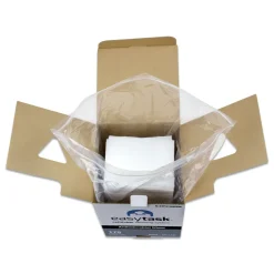 HOSPECO 10 in. x 13 in. 1-Ply Quarterfold Easy Task F310 Wiper - White