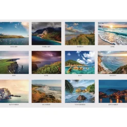 House of Doolittle Earthscapes 18.5 in. x 13 in. 12-Month (Jan to Dec) 2026 Recycled Desk Pad Calendar - Multicolor