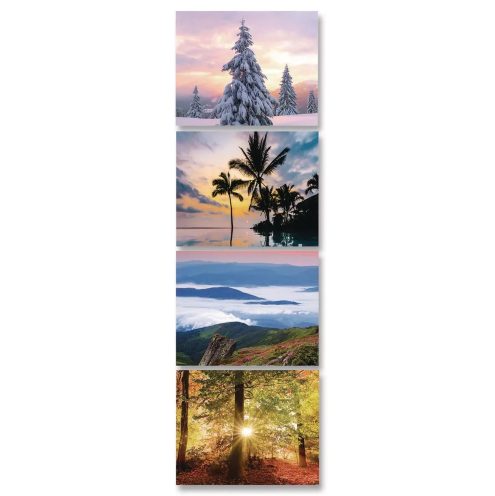House of Doolittle 12 in. x 16.5 in. 14-Month (Dec 2025-Jan 2027) Recycled Season Wall Calendar - Multicolored Sheets