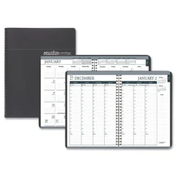 House of Doolittle 8.75 in. x 6.88 in. 12-Month (Jan-Dec 2026) Recycled 7-Day Planner - Black Cover
