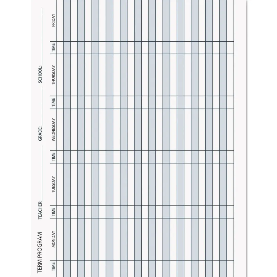 House of Doolittle 11 in. x 8.5 in. Sheets 45-Week Span 7 Classes Weekly Recycled Teacher's Planner - Blue Cover