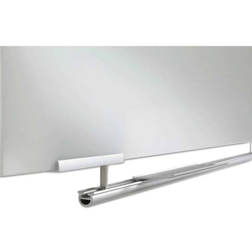 Iceberg Clarity 72 in. x 36 in. Glass Dry Erase Board with Aluminum Trim - White Surface