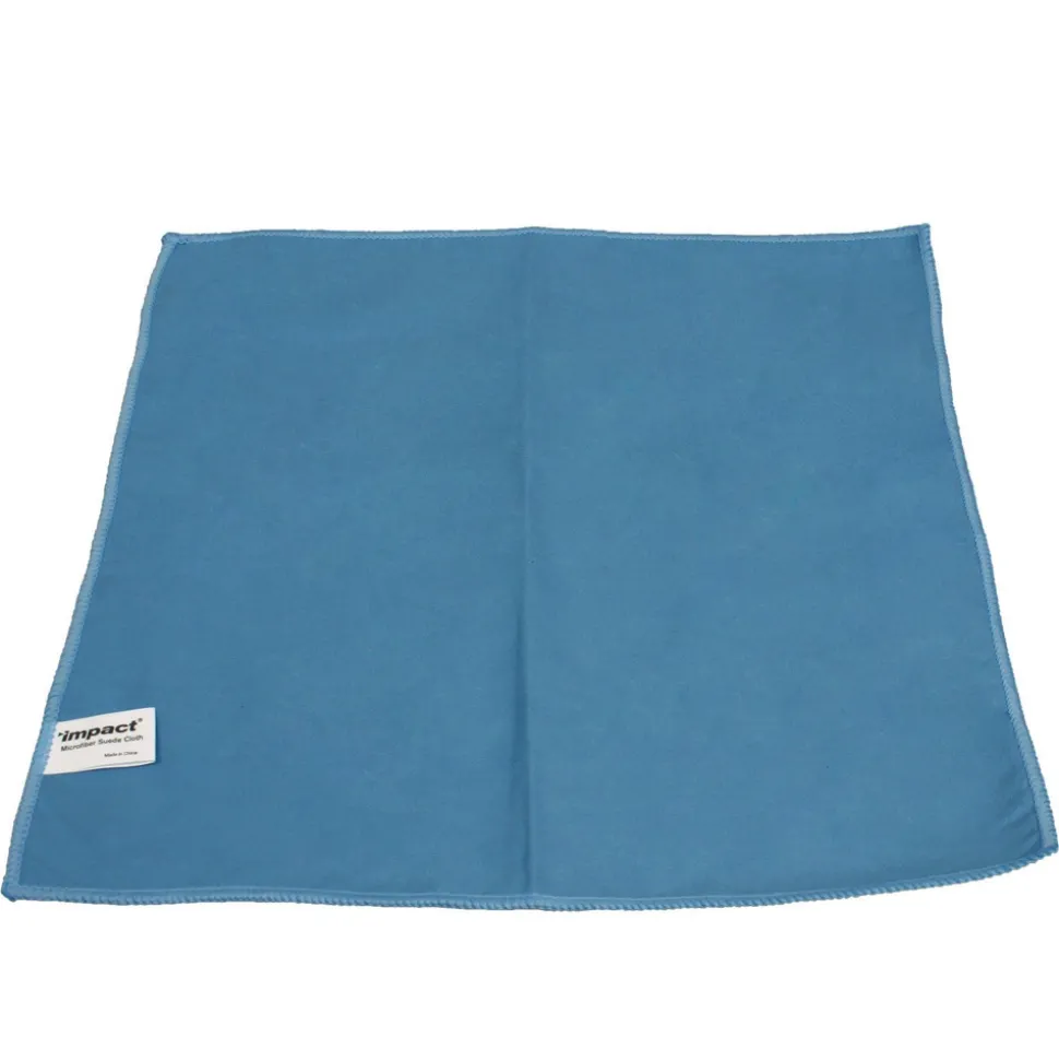 Impact 16 in. x 16 in. Lightweight Microfiber Cloths - Blue (12/Pack, 18 Packs/Carton)