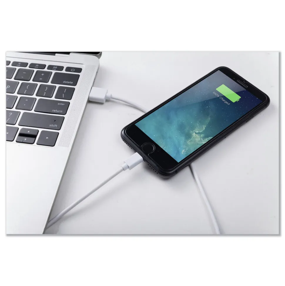 Innovera 6 ft. USB Apple Lightning Cable - White