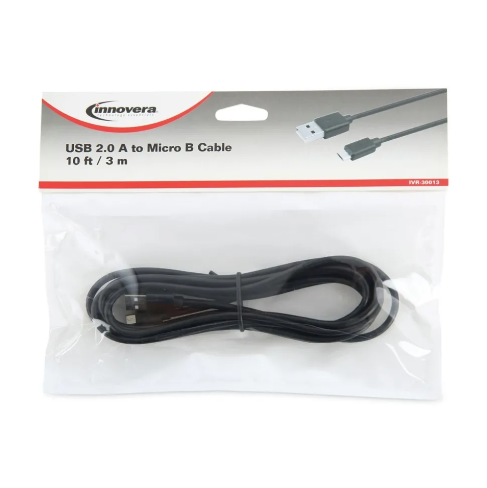 Innovera 10 ft. USB to Micro USB Cable - Black