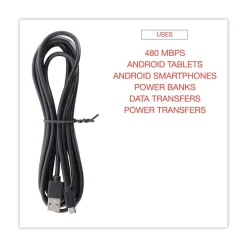 Innovera 10 ft. USB to Micro USB Cable - Black