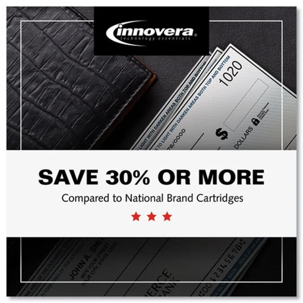 Innovera IVRF280AM 2700 Page-Yield Remanufactured MICR Toner Replacement for 80AM (CF280AM) - Black