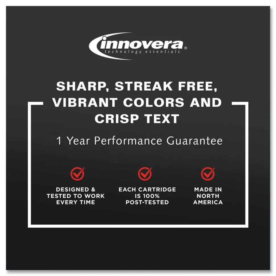 Innovera Remanufactured 200/165 Page-Yield Replacement Ink for 60 (N9H63FN) - Black/Tri-Color