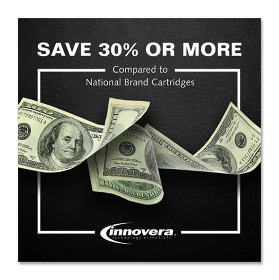 Innovera Remanufactured 200/165 Page-Yield Replacement Ink for 62 (N9H64FN) - Black/Tri-Color