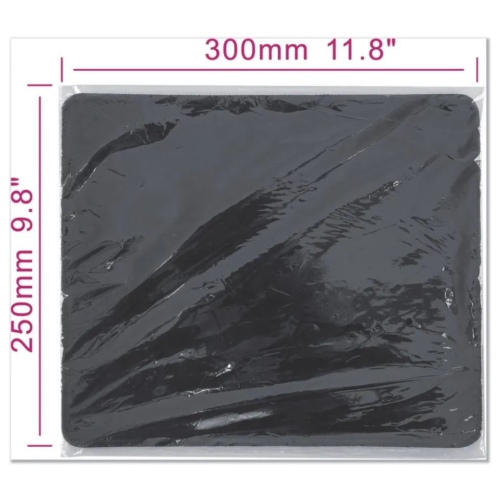 Innovera 9.87 x 11.87 Large Mouse Pad - Black