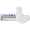 Inteplast Group 60 gal. 0.8 mil 38 in. x 58 in. Low-Density Commercial Can Liners - White (100/Carton)