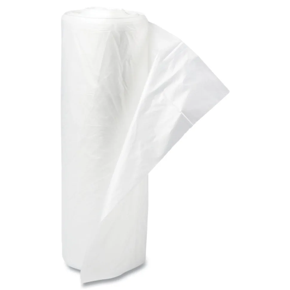 Inteplast Group 16 gal. 0.35 mil 24 in. x 33 in. Low-Density Commercial Can Liners - Clear (50 Bags/Roll, 20 Rolls/Carton)